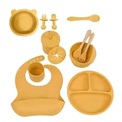 8 Piece Silicone Baby Feeding Set