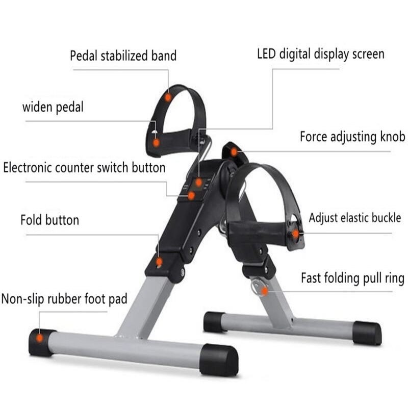 Foldable mini exercise bike for home gym