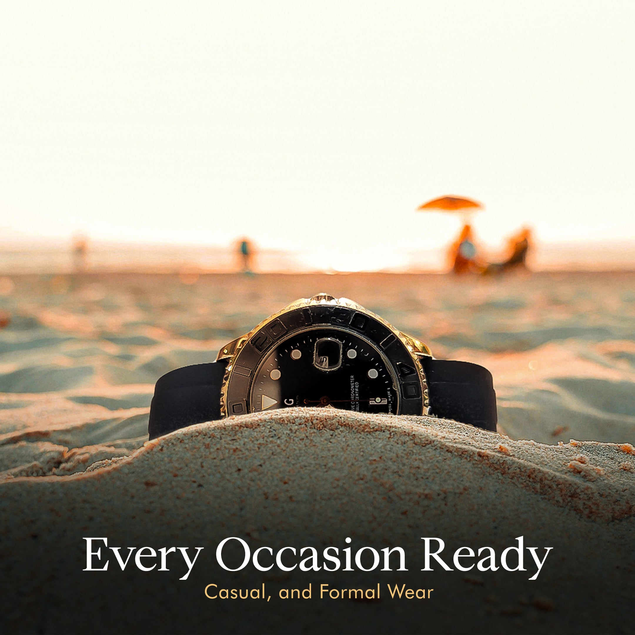 Luxury Men’s Watch — Shockproof | Adjustable Strap | Stainless Steel